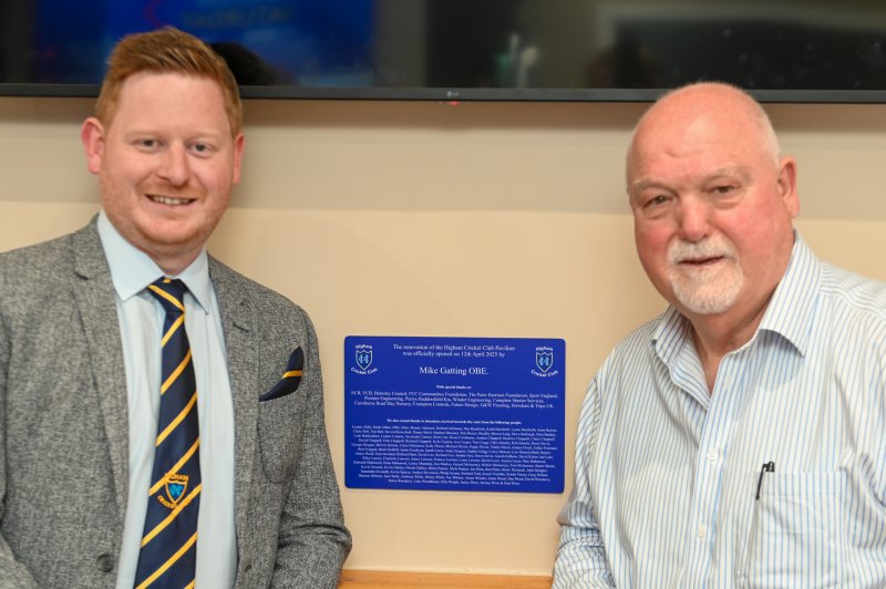 Other image for Cricket season underway as ex England captain opens Higham pavilion